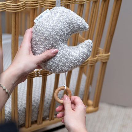 Muziekdoosje maan Happiness urban taupe - Babywinkel - 8721052102840