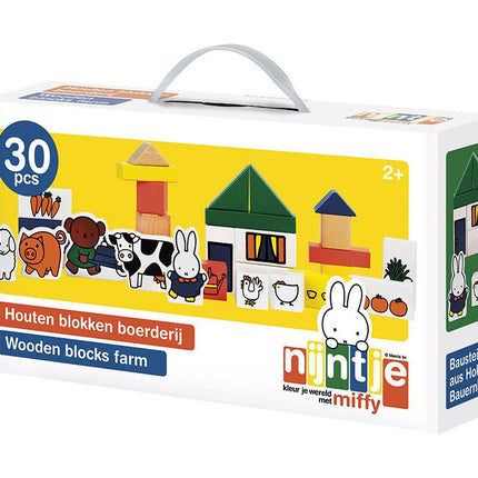 Nijntje Houten Blokken Boederij - Babywinkel - 8716473334109