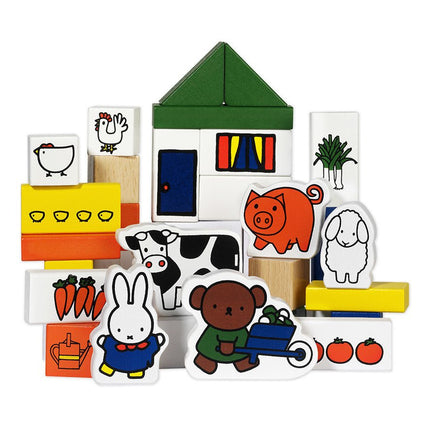 Nijntje Houten Blokken Boederij - Babywinkel - 8716473334109
