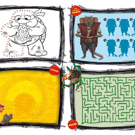 Ninja Turtle Stickers 7st - Babywinkel - 8714274961500
