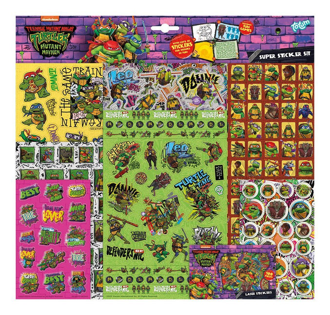 Ninja Turtle Stickers 7st - Babywinkel - 8714274961500