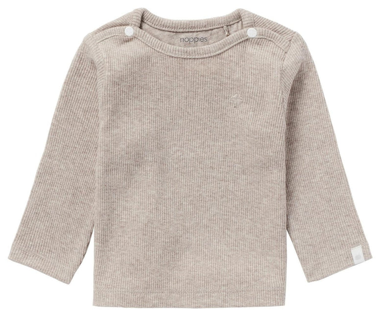 Noppies Baby Shirt Natal Taupe Melange - Noppies - Babywinkel - 8719788541071