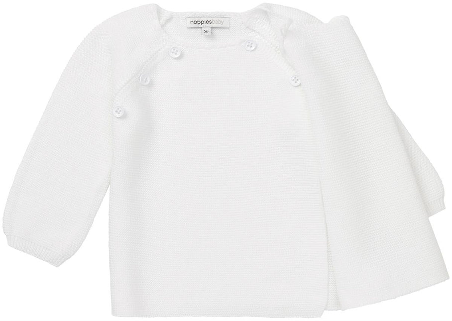 Noppies Baby Vestje Pino White - Noppies - Babywinkel - 8719788194048