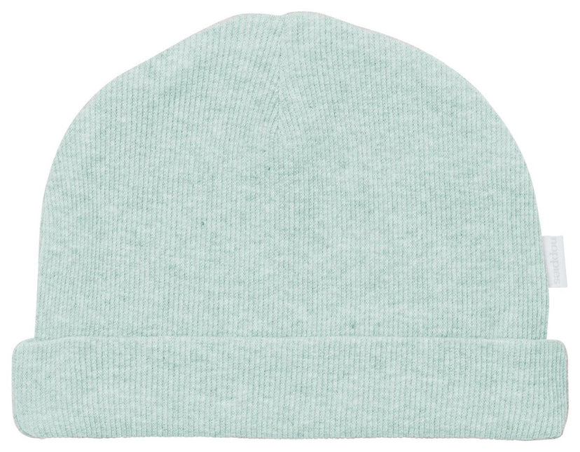 Noppies Babymutsje Nevel Grey Mint Melange - Noppies - Babywinkel - 8719788631703