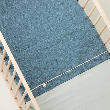 Noppies Wiegdeken Gevuld Mousseline Omkeerbaar Puritan Gray - Noppies - Babywinkel - 8719788633288