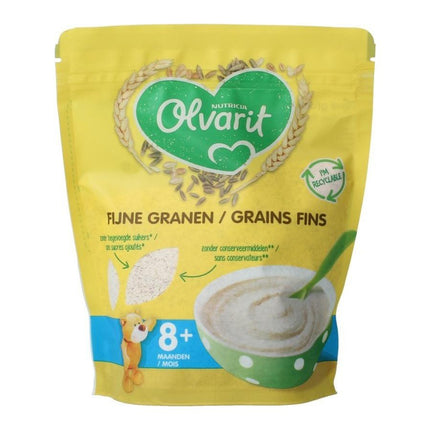 Olvarit Babyvoeding 8+ Maanden Fijne Granen 200 gram - Babywinkel - 3041091579270