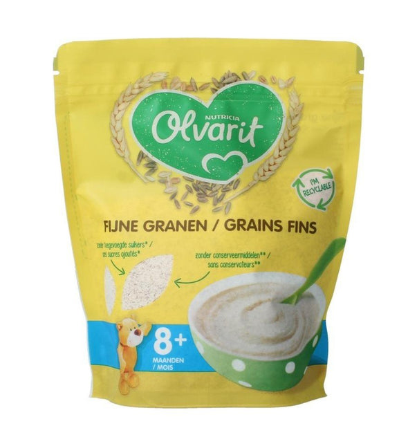 Olvarit Babyvoeding 8+ Maanden Fijne Granen 200 gram - Babywinkel - 3041091579270