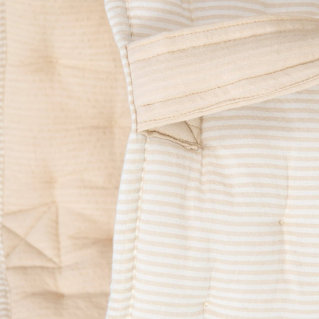 Opbergmand groot - Pure Soft Beige Stripe - Babywinkel - 8721122584460
