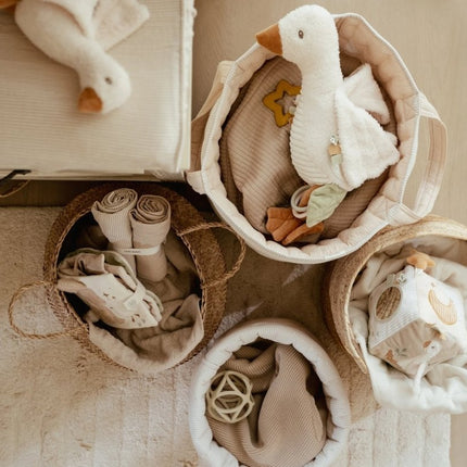 Opbergmand groot - Pure Soft Beige Stripe - Babywinkel - 8721122584460