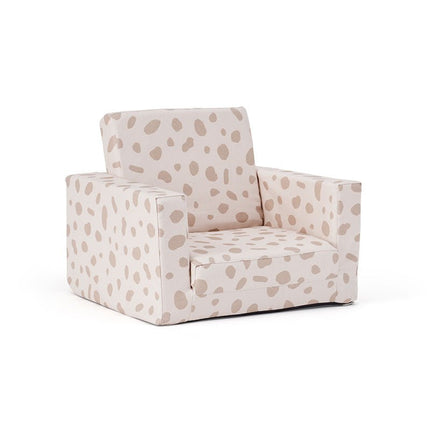 Opvouwbare fauteuil met stippen koop je bij Babywinkel