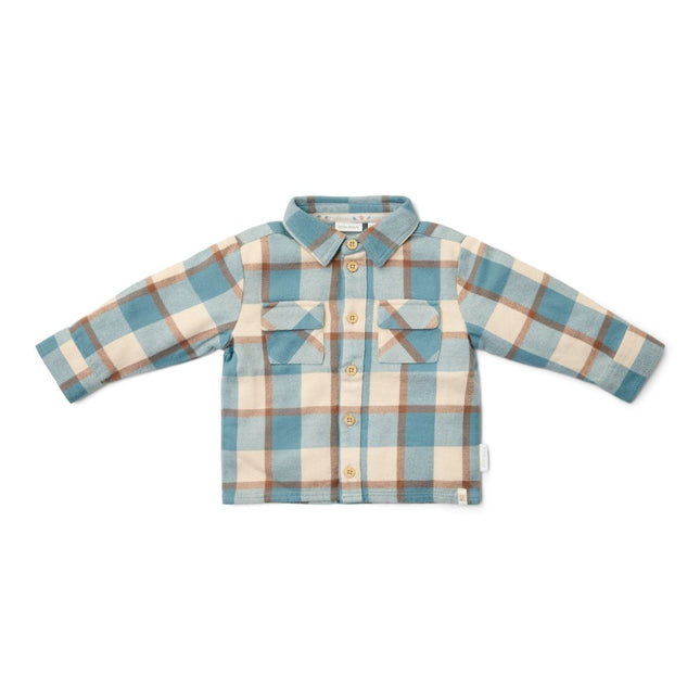 Overhemd Stone Blue Check - Babywinkel - 8721122579473