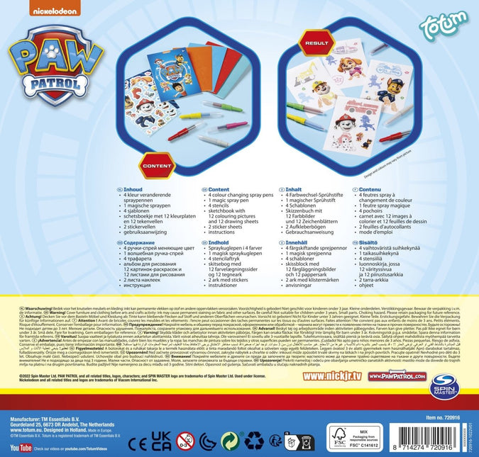 Paw Patrol Spray Pennen - Babywinkel - 8714274720916