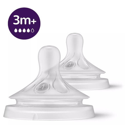 Philips Avent Flesspeen 3+ Mnd 2st - Philips Avent - Babywinkel - 8710103985143
