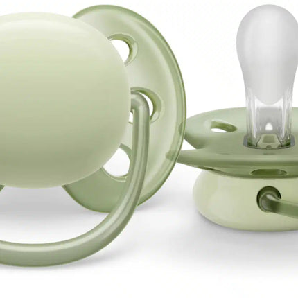 Philips Avent Fopspeen +0 Maanden Soft Beige/ Licht Groen - Philips Avent - Babywinkel - 8720689012768