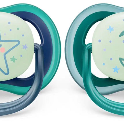 Philips Avent Fopspeen +6 Maanden Air Night Ster/Maan - Philips Avent - Babywinkel - 8720689012973