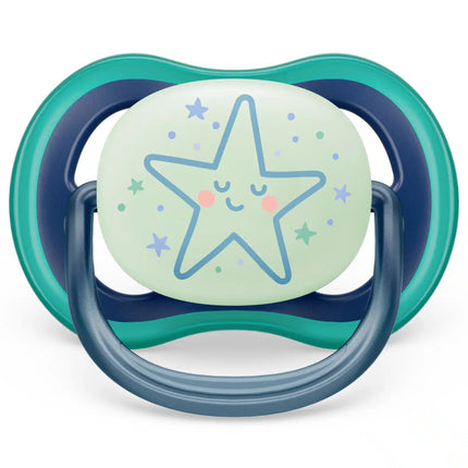 Philips Avent Fopspeen +6 Maanden Air Night Ster/Maan - Philips Avent - Babywinkel - 8720689012973