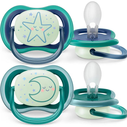 Philips Avent Fopspeen +6 Maanden Air Night Ster/Maan - Philips Avent - Babywinkel - 8720689012973