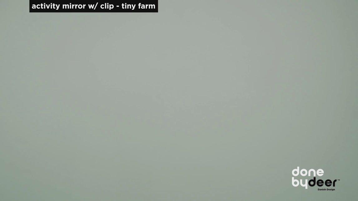 Lusterko do aktywności z klipsem Tiny farm Green