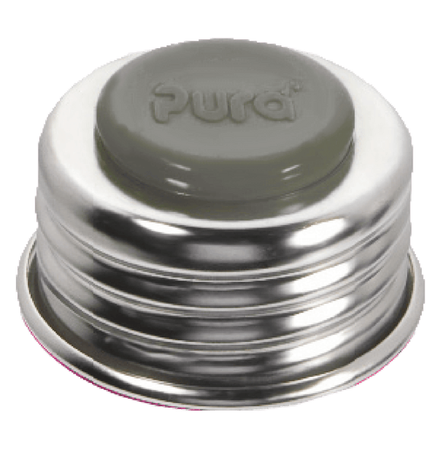 Pura Flessendop Universal Lid Schroefdop+Afsluitdisk Grijs - Pura - Babywinkel - 850038571030