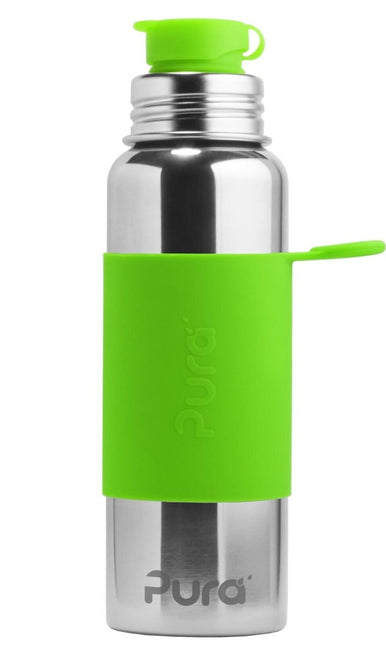 Pura Waterfles Rvs 850Ml Set Groen 3 delig - Pura - Babywinkel - 853766006287