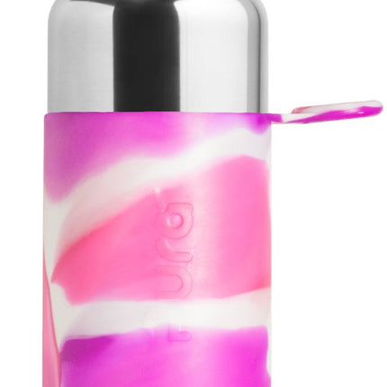 Pura Waterfles Rvs 850Ml Set Pink Swirl 3 delig - Pura - Babywinkel - 853766006621