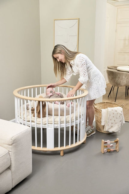 Relaxhoes voor voedingskussen pre - washed hydrofiel Uni - sand - Babywinkel - 4054703903300