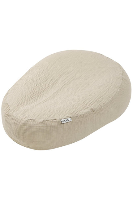 Relaxhoes voor voedingskussen pre - washed hydrofiel Uni - sand - Babywinkel - 4054703903300