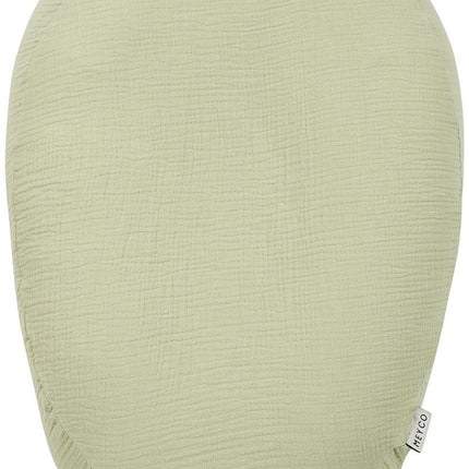 Relaxhoes voor voedingskussen pre - washed hydrofiel Uni - soft olive - Babywinkel - 4054703907001