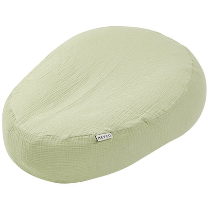Relaxhoes voor voedingskussen pre - washed hydrofiel Uni - soft olive - Babywinkel - 4054703907001