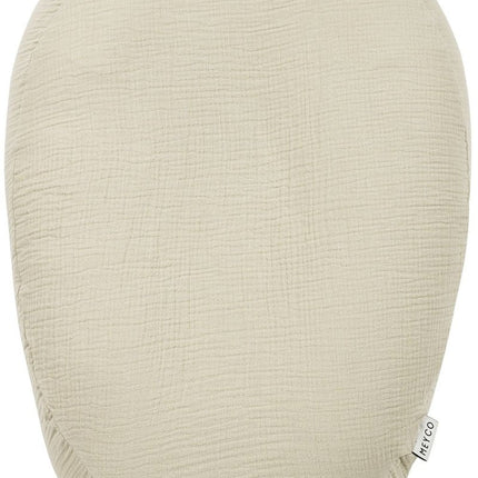 Relaxhoes voor voedingskussen pre - washed hydrofiel Uni - soft sand - Babywinkel - 4054703906202