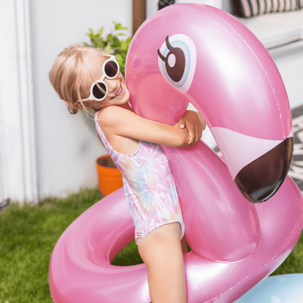 Rose Gold Flamingo Zwemband koop je bij Babywinkel