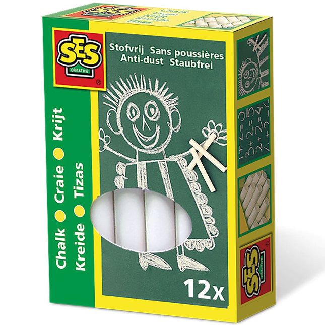 Ses 00200 Krijt Wit 12 Stuks - Babywinkel - 8710341002008