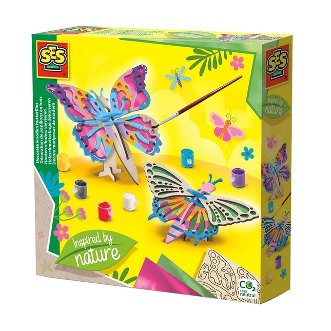 Ses 14035 Houten Vlinders Versieren - Babywinkel - 8710341140359