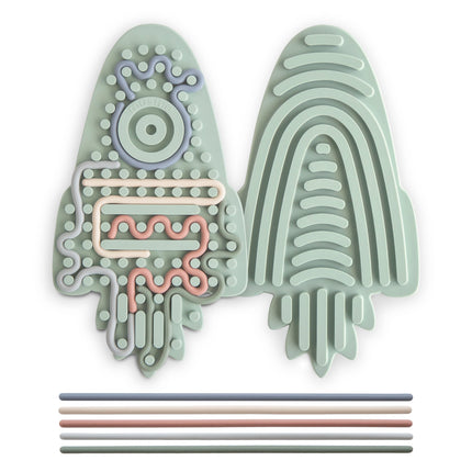 <tc>Mushie</tc> Silikonowa rakieta – zabawka sensoryczna