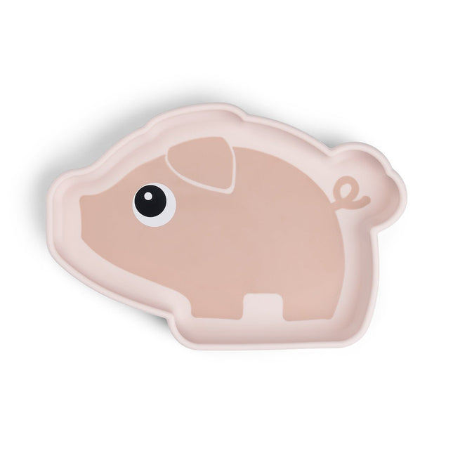 Silicone Stick&Stay plate Pigee - Babywinkel - 5712643056003