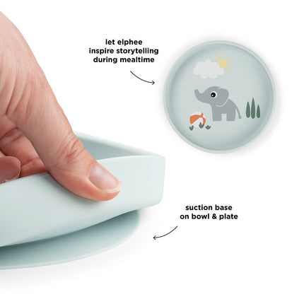 Siliconen bord met zuignap Playground Blue koop je bij Babywinkel