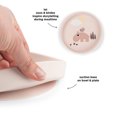 Siliconen bord met zuignap Playground Powder koop je bij Babywinkel