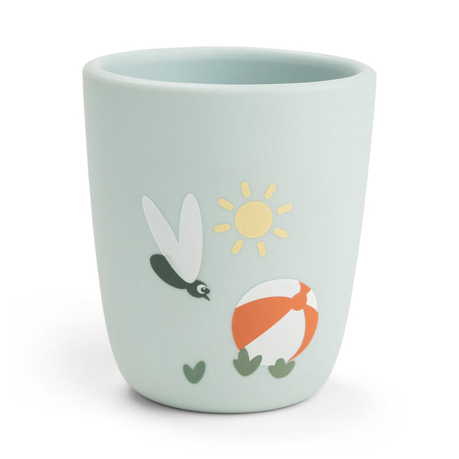 Siliconen mini - beker Playground Blue koop je bij Babywinkel