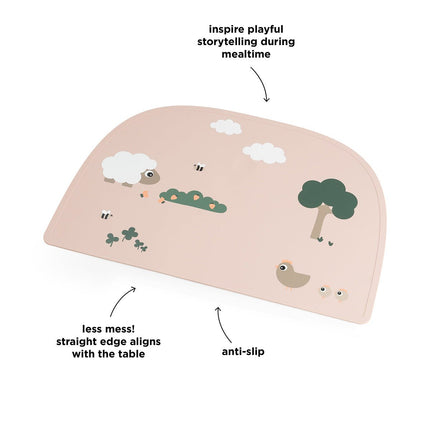 Siliconen placemat Tiny farm Powder koop je bij Babywinkel