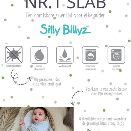 Silly Billyz Slabbetje Bandana Taupe koop je bij Babywinkel