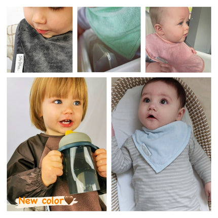 Silly Billyz Slabbetje Fleece Small Lange Mouwen Choco koop je bij Babywinkel