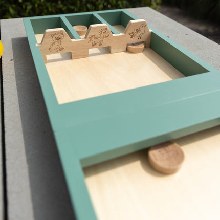 Sjoelbak/shuffle board/jeu de pallet/Jakkolo basilgreen - Babywinkel - 8714218729647