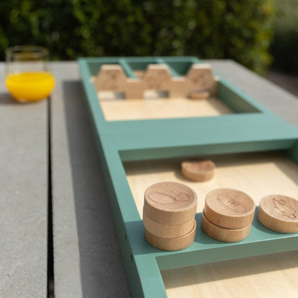 Sjoelbak/shuffle board/jeu de pallet/Jakkolo basilgreen - Babywinkel - 8714218729647
