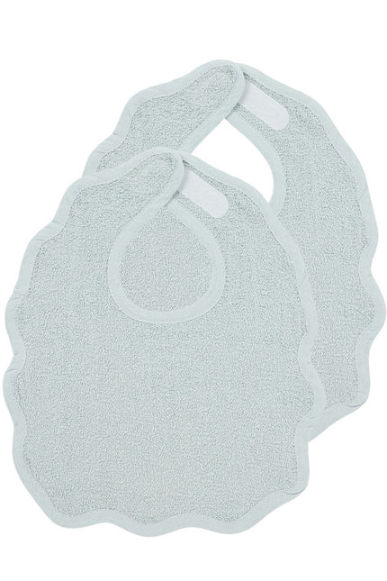 Slab 2 - pack badstof Wavy - grey blue - Babywinkel - 4054703477115