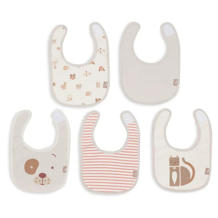 Slab Jersey Waterproof - Animal Friends - 5 Stuks - Babywinkel - 8717329403765