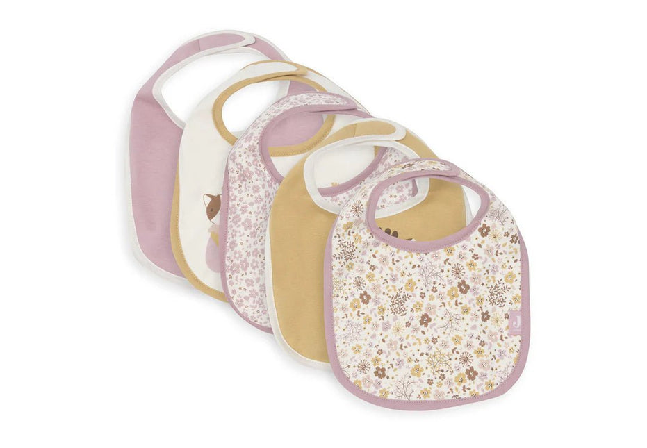 Jollein Slabbetje Flower Fairies Waterproef 5St koop je bij Babywinkel