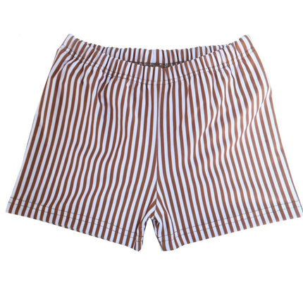 Slipstop Zwembroek Kind Cognac Stripe - Slipstop - Babywinkel - 8683555254603