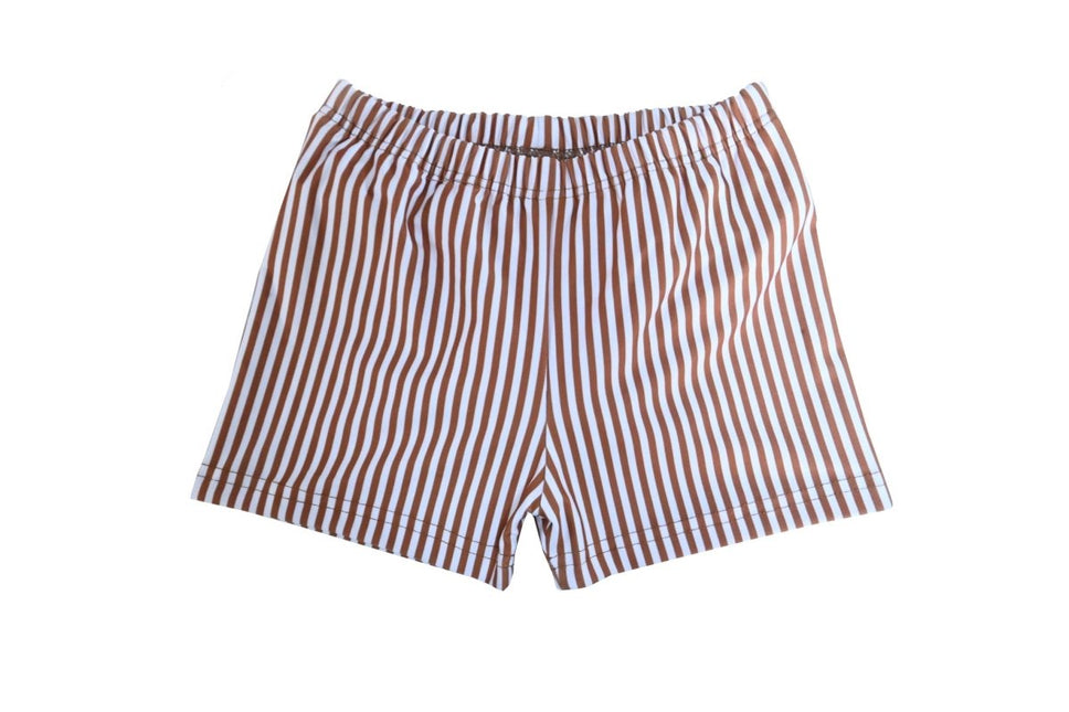 Slipstop Zwembroek Kind Cognac Stripe - Slipstop - Babywinkel - 8683555254603