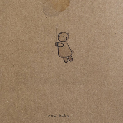 Snoozebaby Giftset Knuffeldoekje en Geboortekaartje Storm Grey - Snoozebaby - Babywinkel - 8719743857438