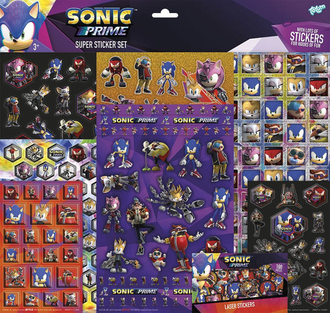 Sonic Stickerset Groot - Babywinkel - 8714274280557